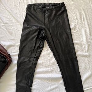 Leather leggings